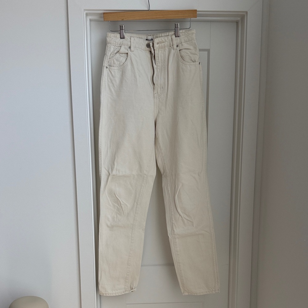 ROLLA'S Off-White Straight-Leg Jeans
